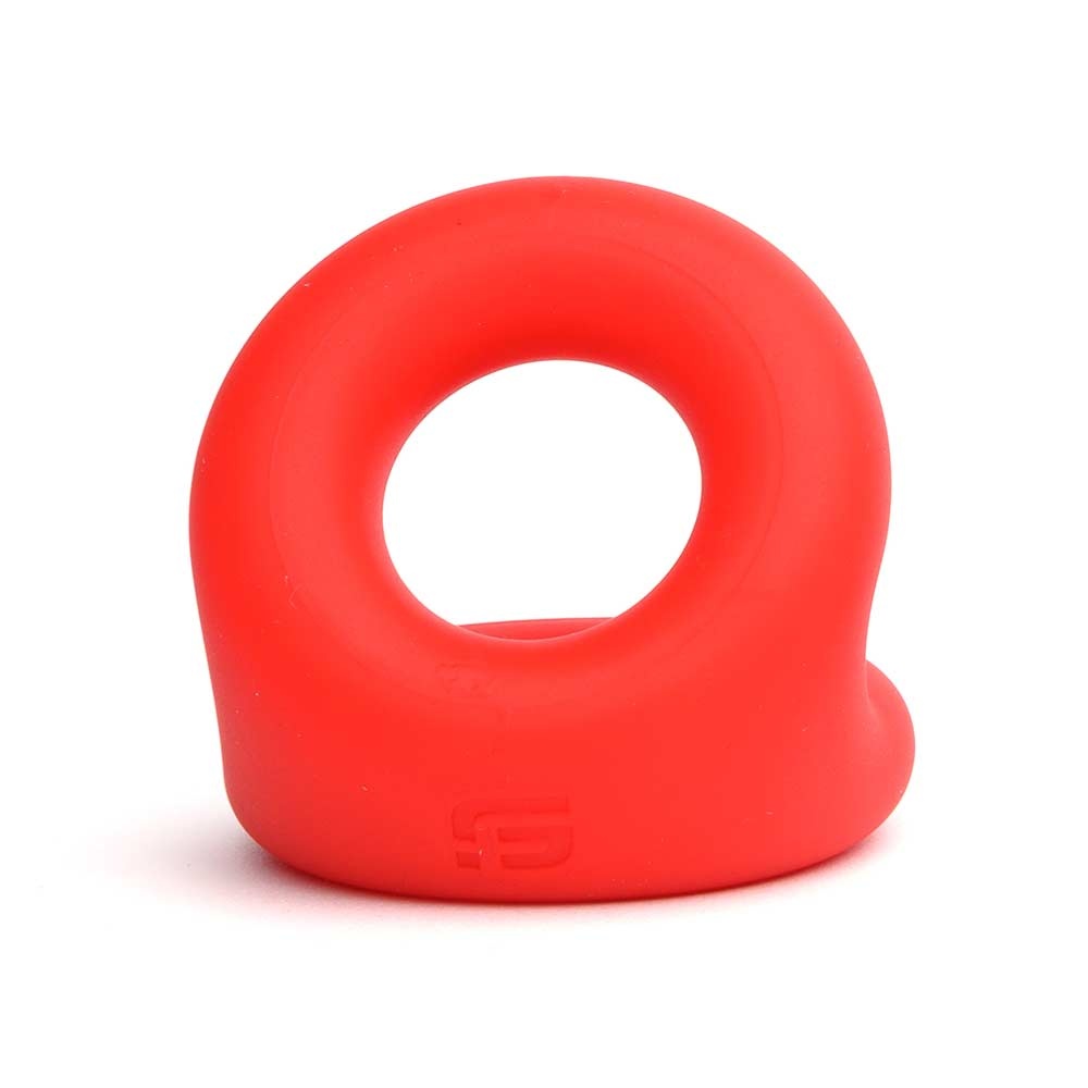 Rode Liquid Silicone Rugby Ring – Duurzame Cockring 52mm