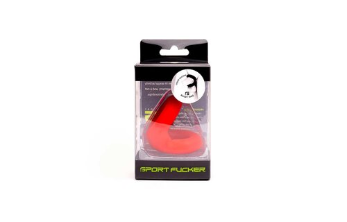Rode Liquid Silicone Rugby Ring – Duurzame Cockring 52mm