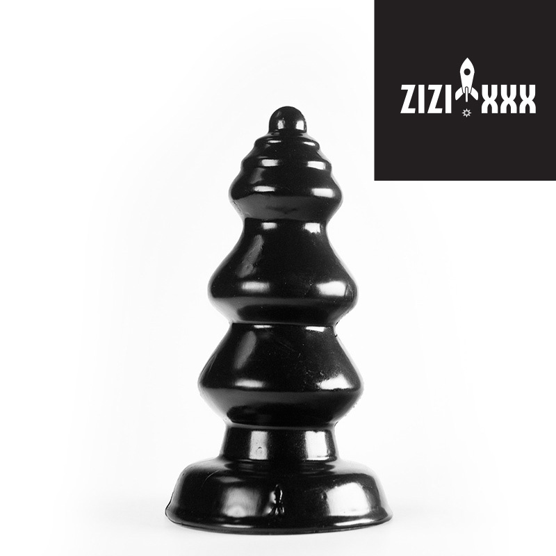 ZiZi Chikubi Schwarz 12 cm – Geriffelter Analplug Expert