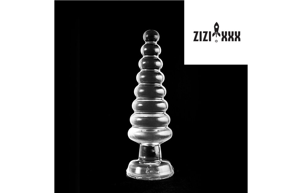 ZiZi Teammate Clear 20 cm – Butt plug with suction cup & 8 settings