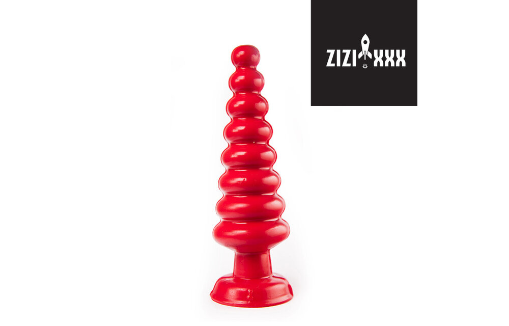 ZiZi Teammate Rood Buttplug 20 cm – 8 Verdikkingen & Zuignap