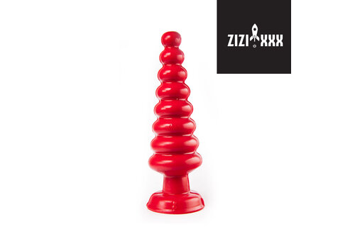 ZiZi Teammate Rood Buttplug 20 cm – 8 Verdikkingen & Zuignap