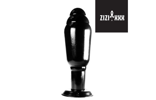 ZiZi Malemute Zwart 18cm – Drievoudige Anale Plezierplug