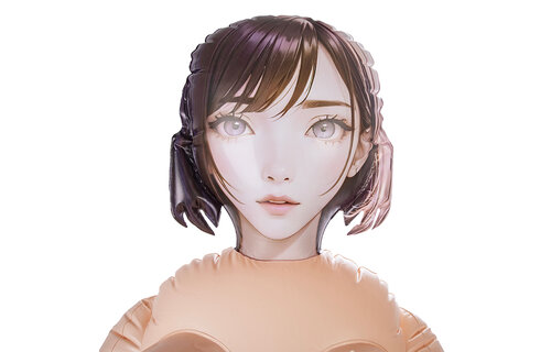 Girls Crush 1SFA Inflatable Doll 1.54m with 3D Hairstyle & Openings