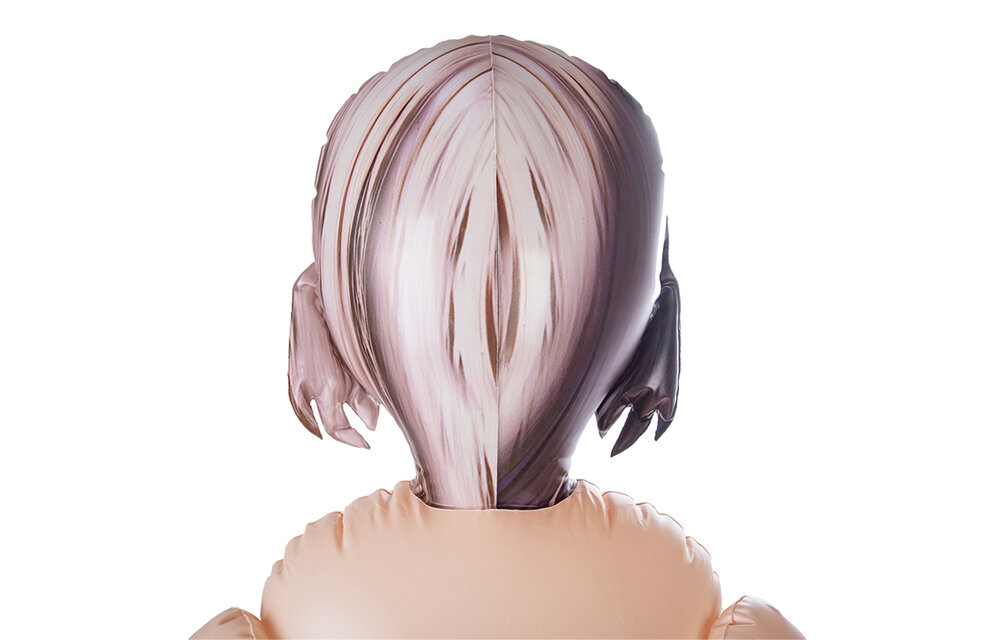 Girls Crush 1SFA Opblaaspop 1,54m met 3D Kapsel & Openingen