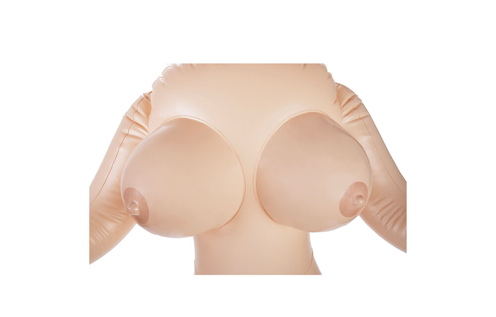 Girls Crush 1SFA Opblaaspop 1,54m met 3D Kapsel & Openingen