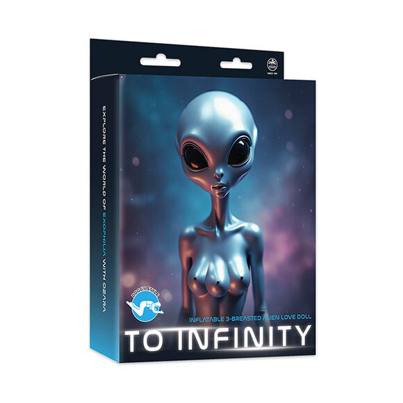 To Infinity 40SFA – Zilveren Futuristische PVC Figuur 1,53m