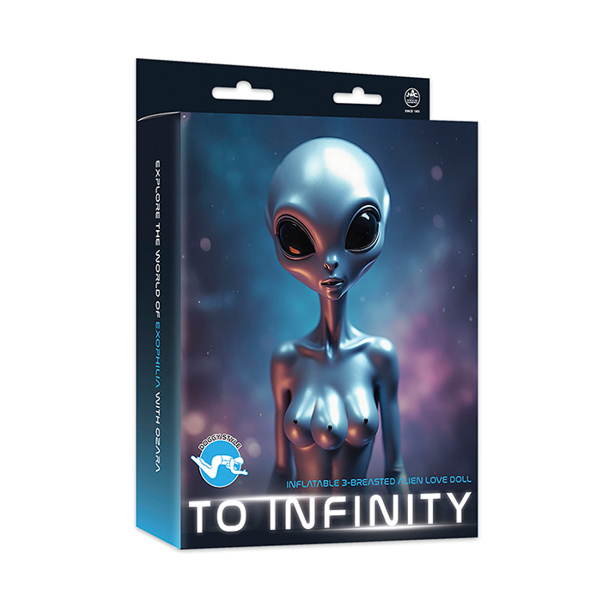 To Infinity 40SFA – Silver Futuristic PVC Figure 1.53 m