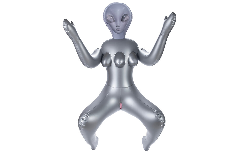 To Infinity 40SFA – Silver Futuristic PVC Figure 1.53 m