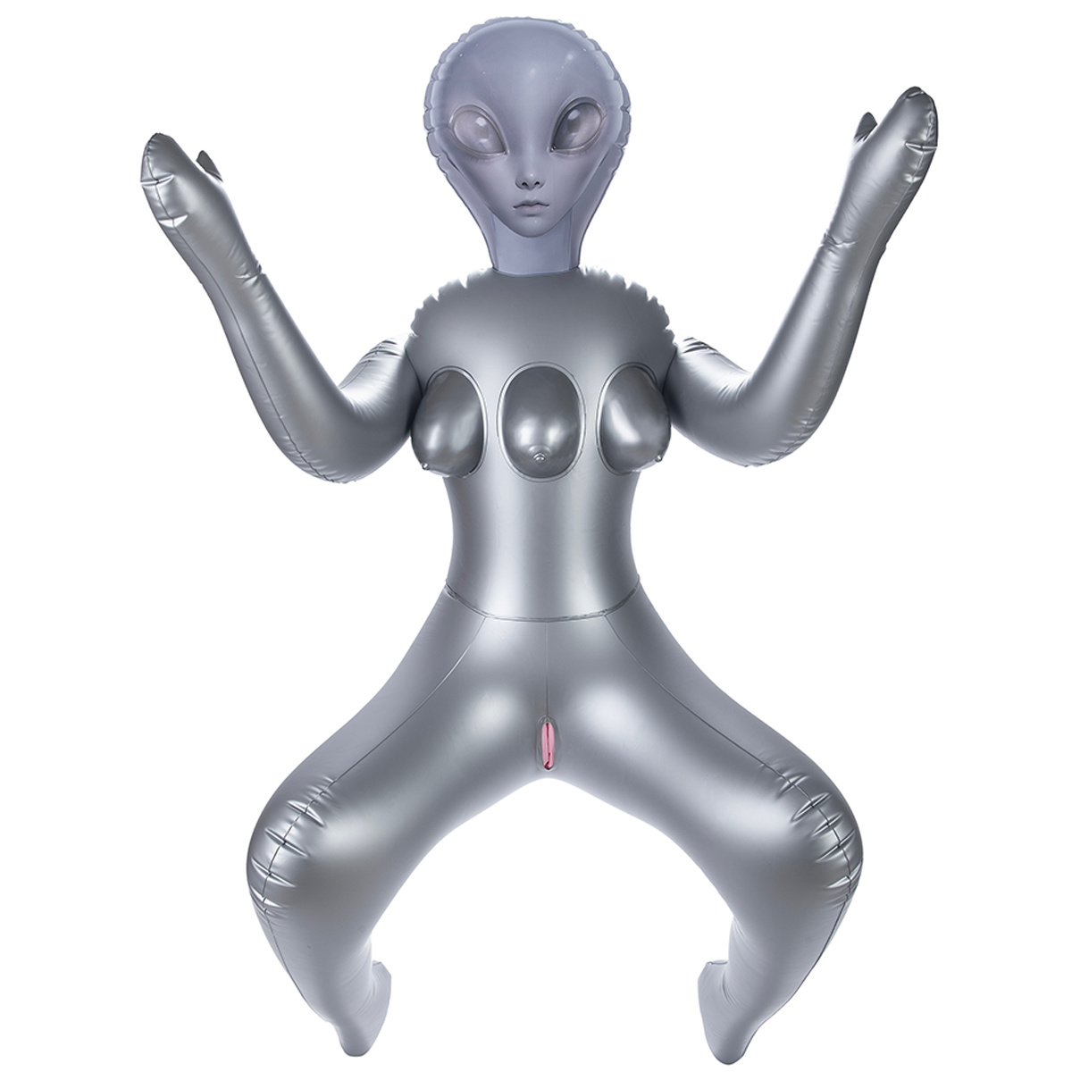 To Infinity 40SFA – Silver Futuristic PVC Figure 1.53 m