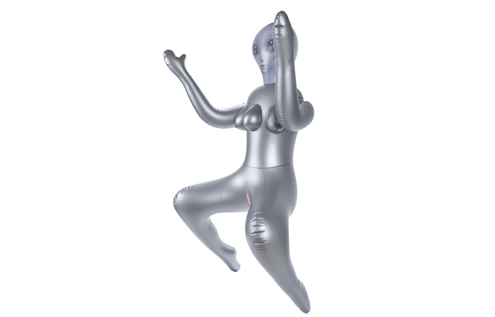 To Infinity 40SFA – Silberne futuristische PVC-Figur 1,53 m