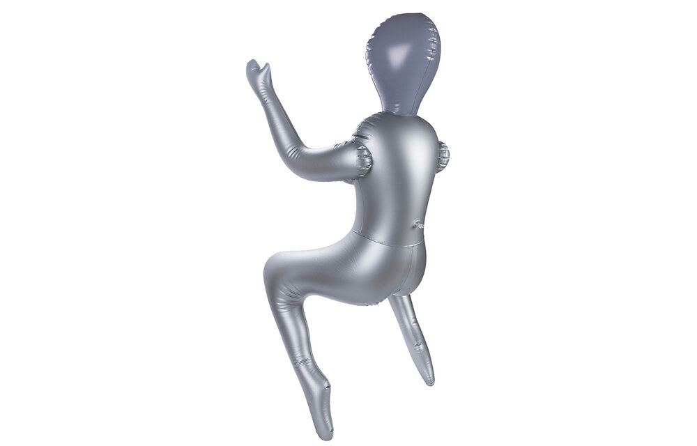 To Infinity 40SFA – Zilveren Futuristische PVC Figuur 1,53m