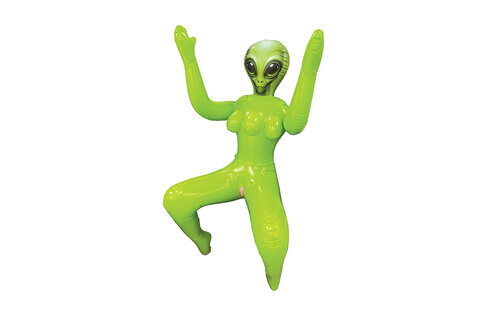To Infinity 41SFA – Green PVC Sculpture with Dynamic Pose