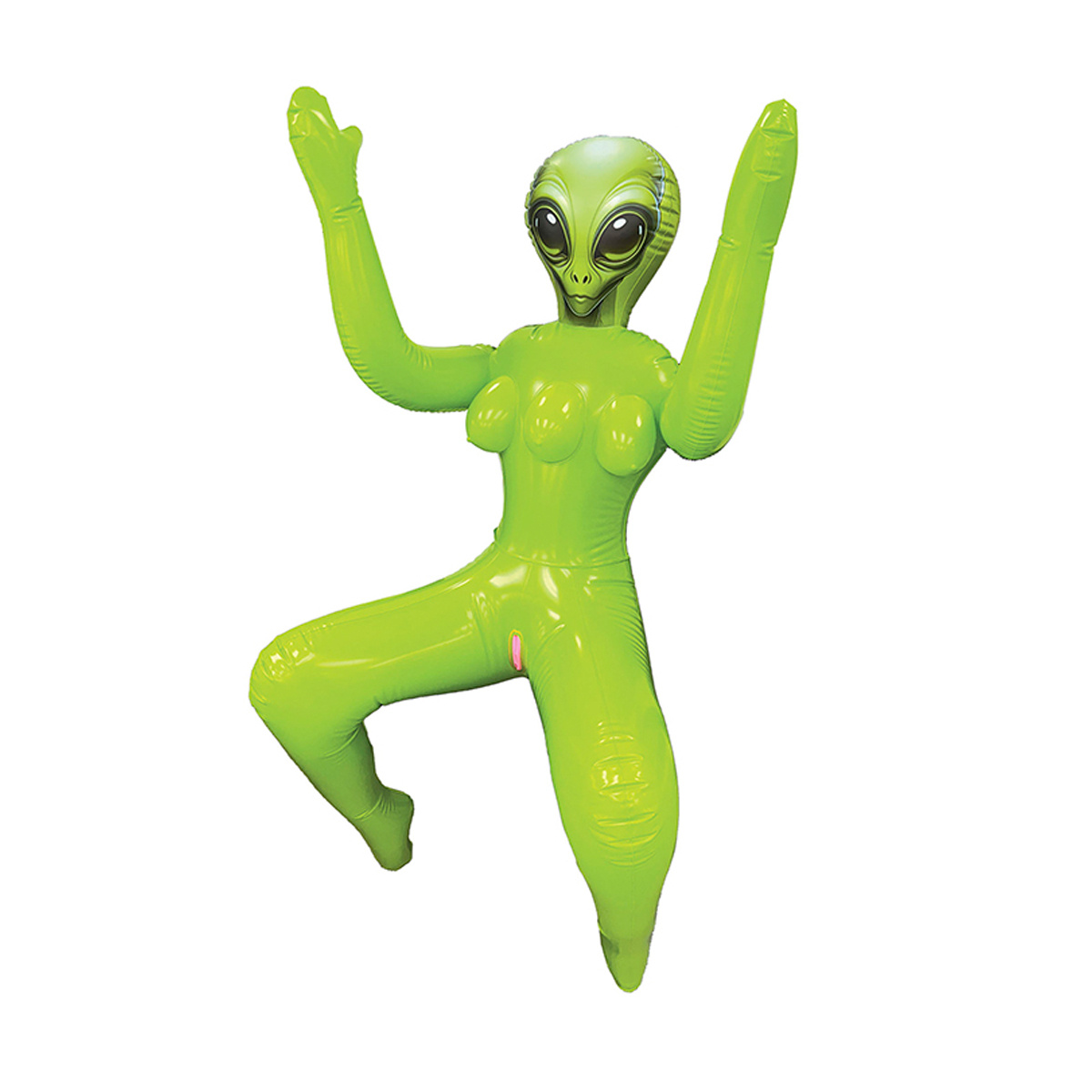 To Infinity 41SFA – Green PVC Sculpture with Dynamic Pose