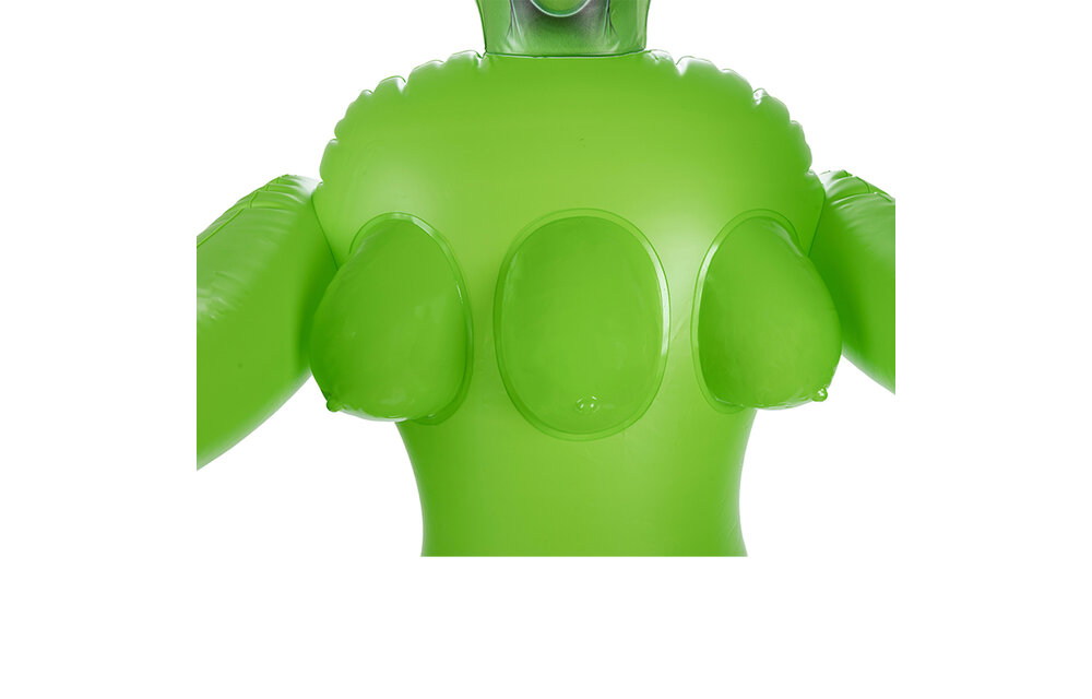 To Infinity 41SFA – Groene PVC Sculptuur met Dynamische Pose