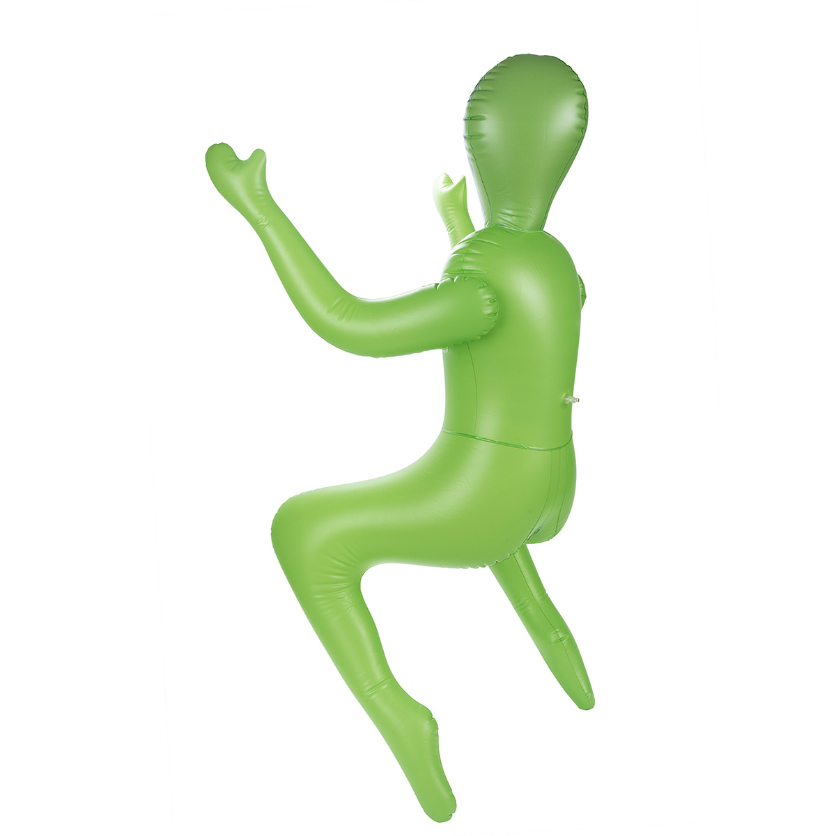 To Infinity 41SFA – Grüne PVC-Skulptur mit dynamischer Pose