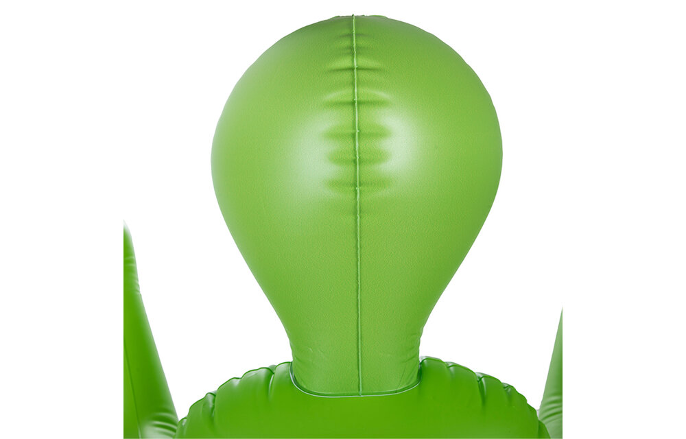 To Infinity 41SFA – Grüne PVC-Skulptur mit dynamischer Pose