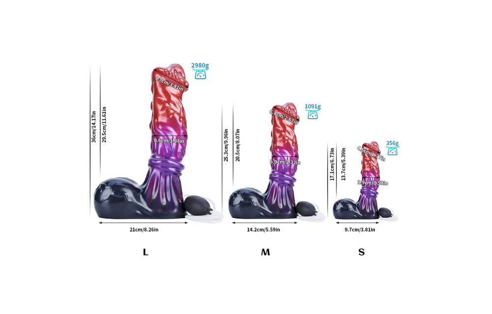 Meteor Magnum Squirting Dildo 17.1 cm - Galactisch Genot L