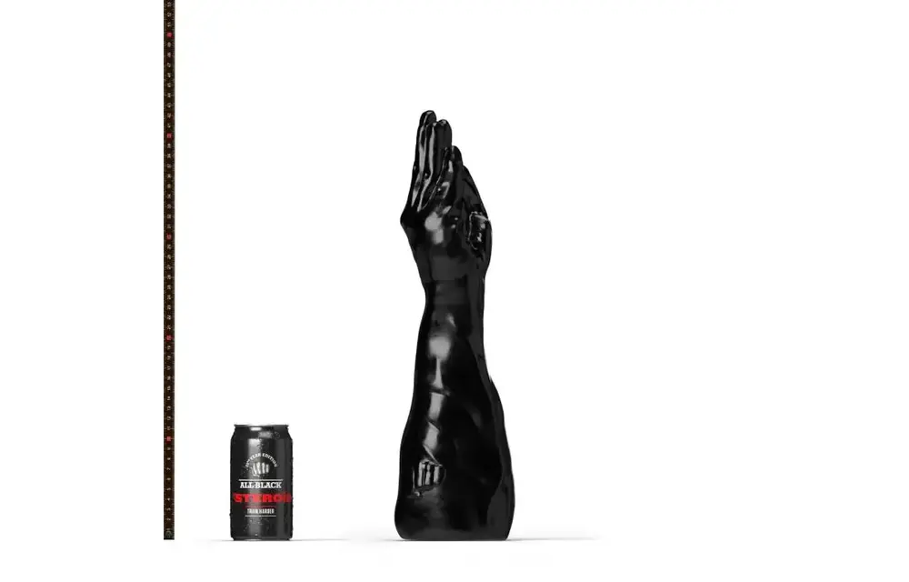 All Black Steroid Fisting Dildo Backstroke - 44 cm