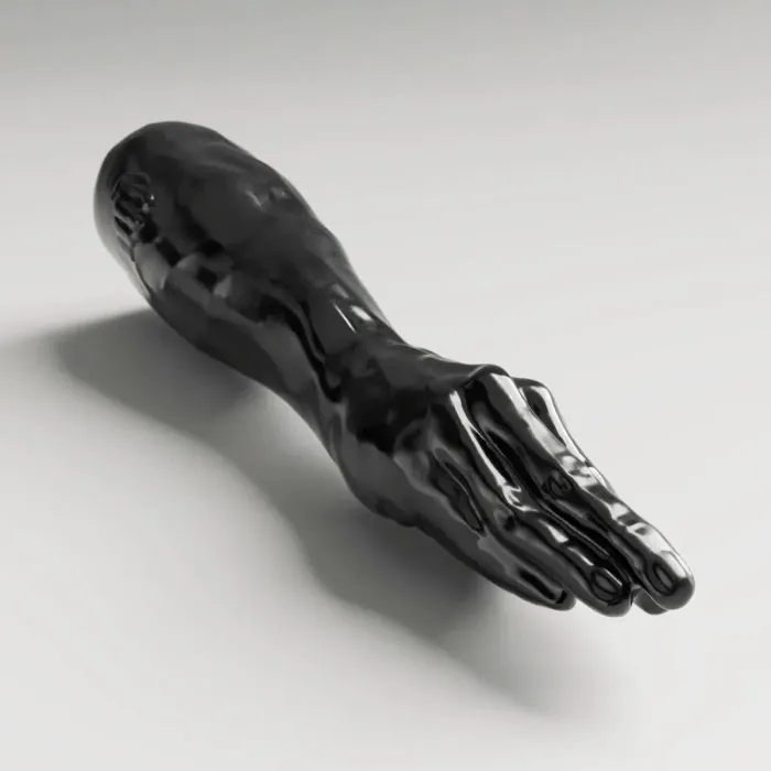 All Black Steroid Fisting Dildo Backstroke - 44 cm