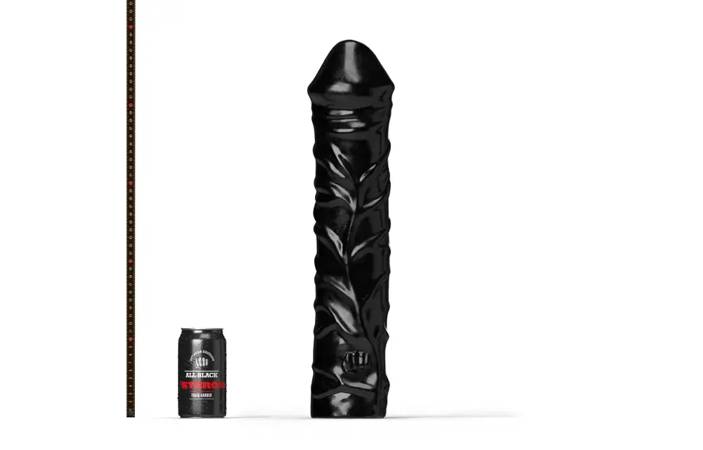 All Black Steroid Dildo The Home Stretch - 50cm