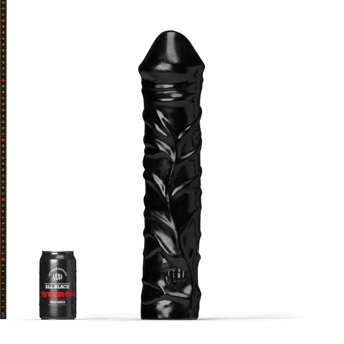 All Black Steroid Dildo The Home Stretch - 50cm