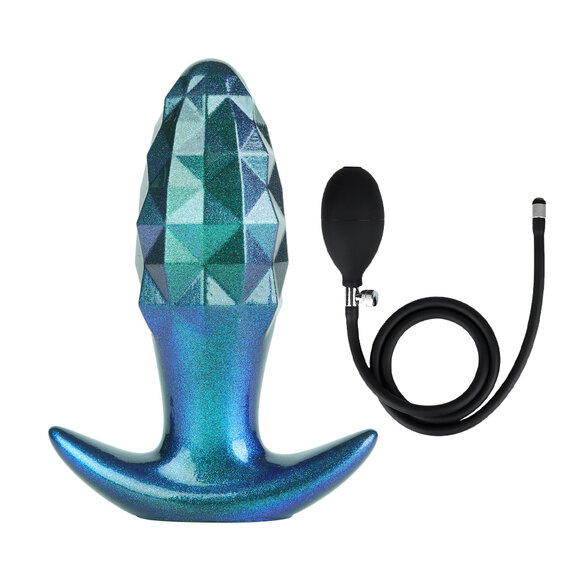 Celestial Diamond Inflatable Butt Plug 11.5 cm - Cosmic Pleasure
