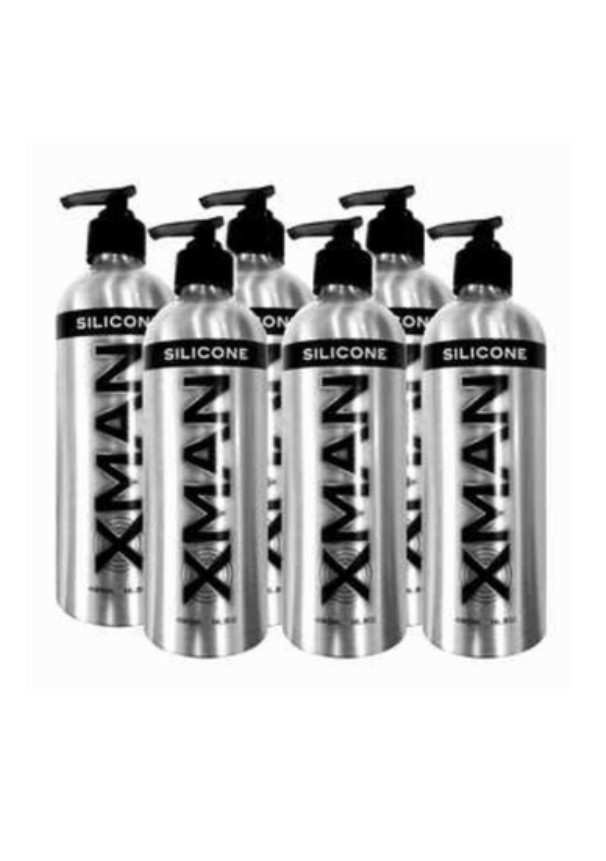 Xman Silikon-Gleitmittel 490 ml (6 Aluminiumflaschen)