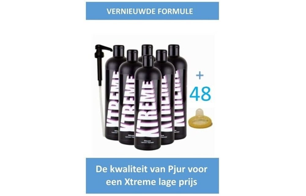 Xtreme Premium Silikon-Gleitmittel 500 ml (6 Flaschen)