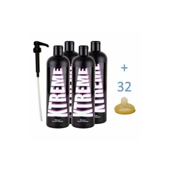 Xtreme Siliconen Glijmiddel 500 ml (4 flessen)