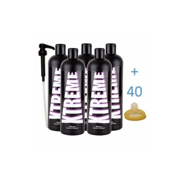 Xtreme Silicone Glijmiddel 500 ml (5 flessen)