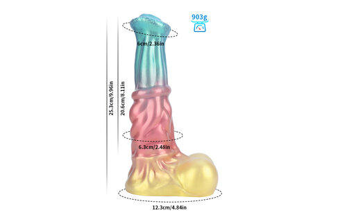 Cosmic Curves Pferde-Dildo 14,6 cm - S - Kosmischer Genuss & Stil
