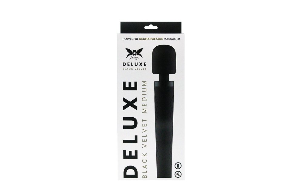 The Pixey Deluxe Black Velvet M – Powerful, Silent Massager
