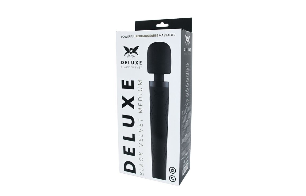 Pixey Deluxe Black Velvet M – Leistungsstarker, leiser Massager