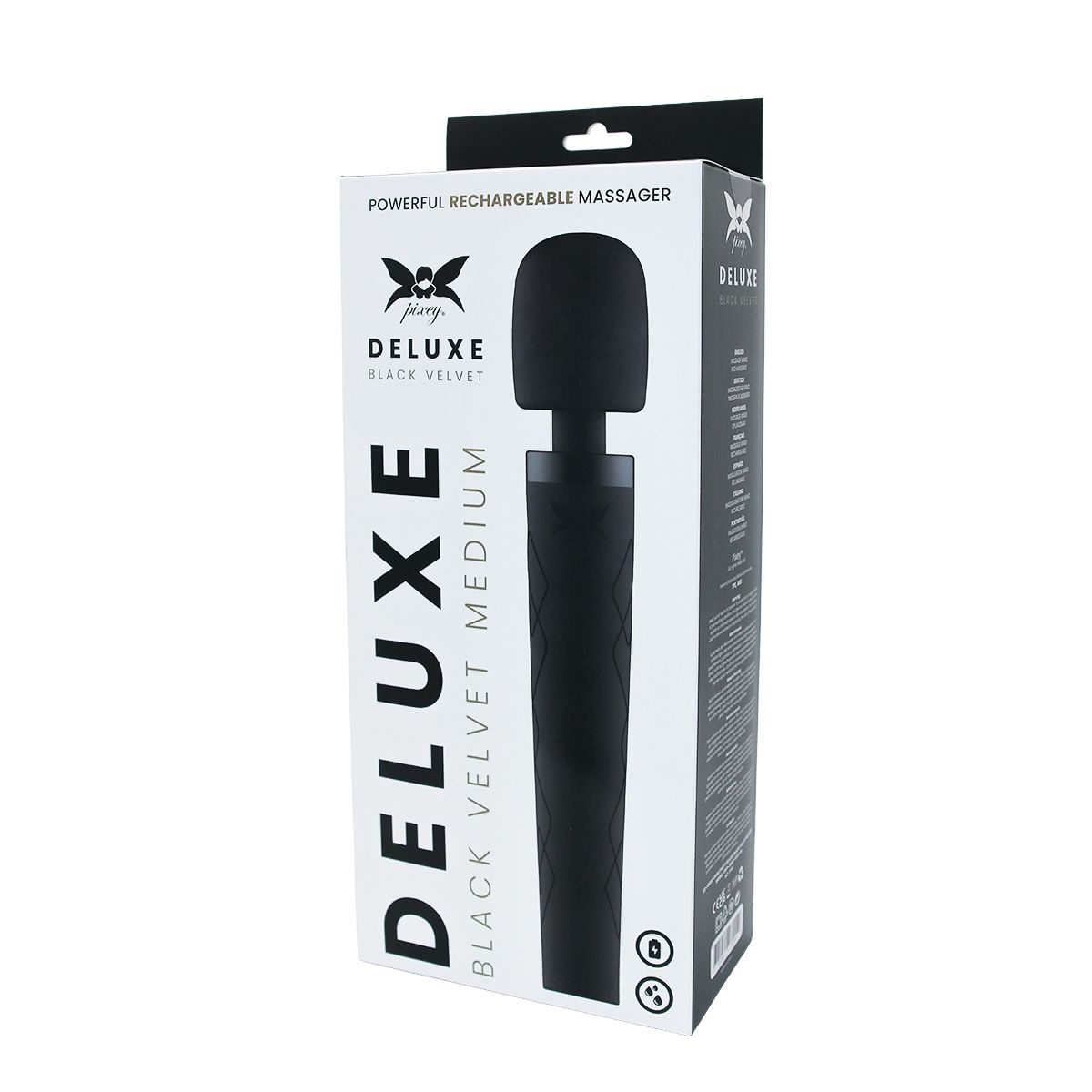 The Pixey Deluxe Black Velvet M – Powerful, Silent Massager