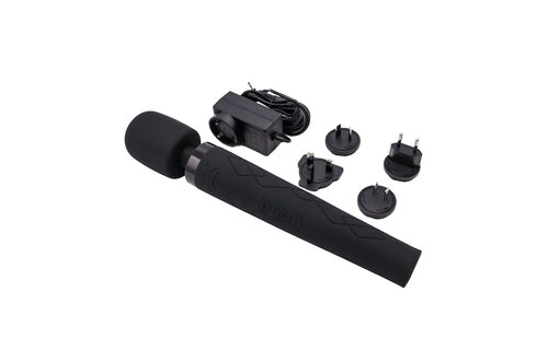 Pixey Deluxe Black Velvet L – Leistungsstarker, leiser Massager