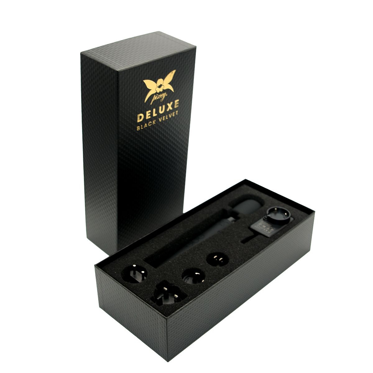 Pixey Deluxe Black Velvet L – Krachtige, Stille Massager