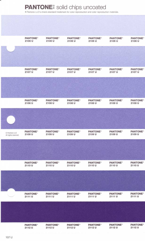 Pantone Pms Solid Chips Vervangingspagina Op Uncoated Papier 107u Kleurnummers 2106u 2107u 2108u 2109u 2110u 2111u 2112u Colourdirect Nl