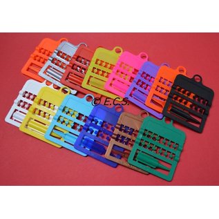 Splitring Plastic 2.5 mm Set of 12 pieces