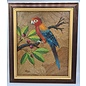 Copy of Vogel Schilderij op tabaksbladeren (W)