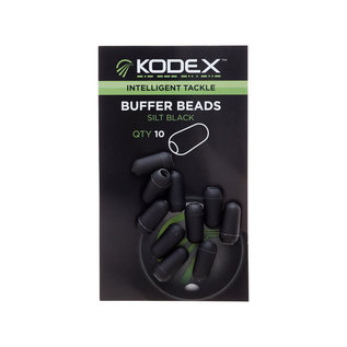 Kodex Buffer Beads Silt Black 10pc