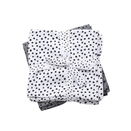 Done By Deer Done by Deer Swaddle 2-pack Happy Dots Grey