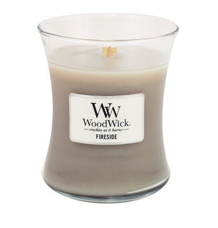 Woodwick Woodwick | Geurkaars Fireside medium