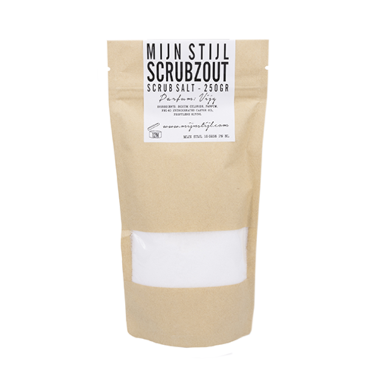 Mijn Stijl & Puur Zeep Mijn Stijl Zak Scrubzout Vijg 250ml