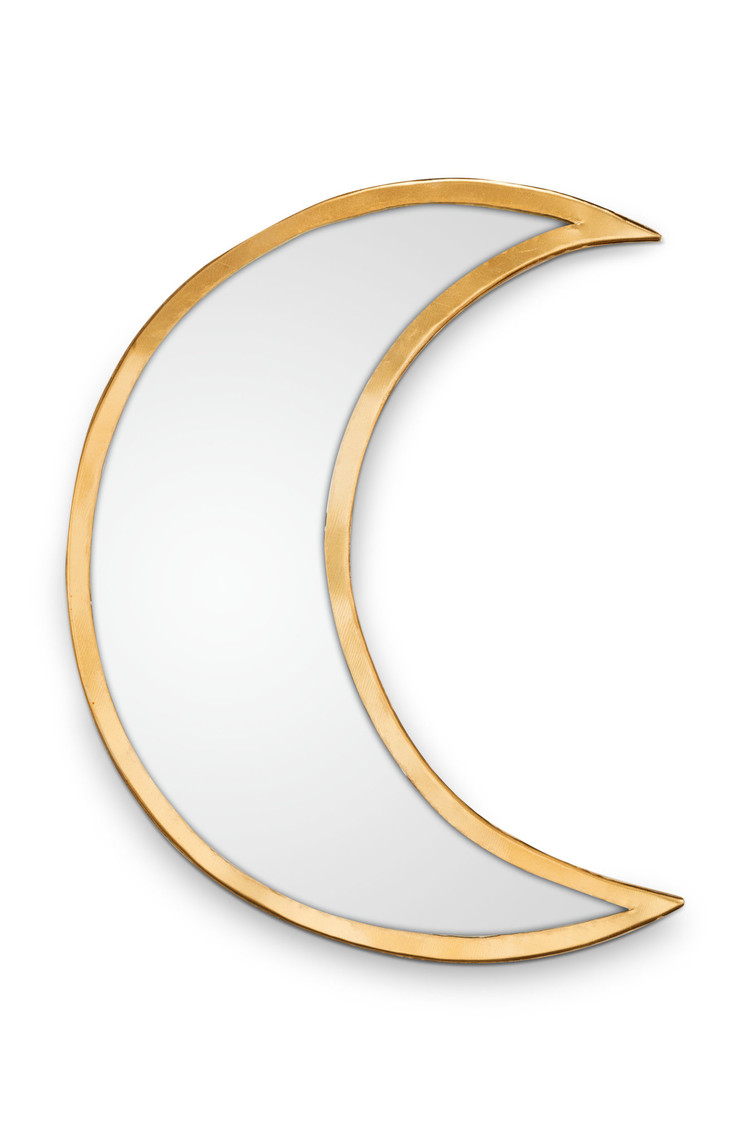 vtwonen vtwonen | Spiegel Maan goud 30cm