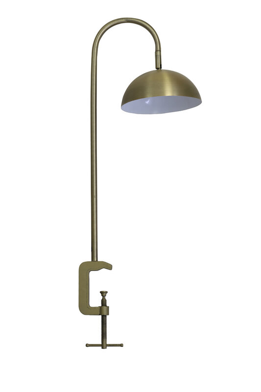 vtwonen vtwonen Tafellamp met klem LED 30x20x78 cm JUPITER antiek brons