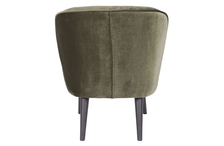 WOOOD. Woood | Fauteuil Sara velvet warm groen
