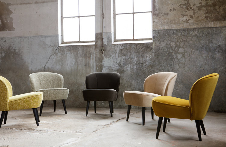 WOOOD. Woood | Fauteuil Sara velvet warm groen