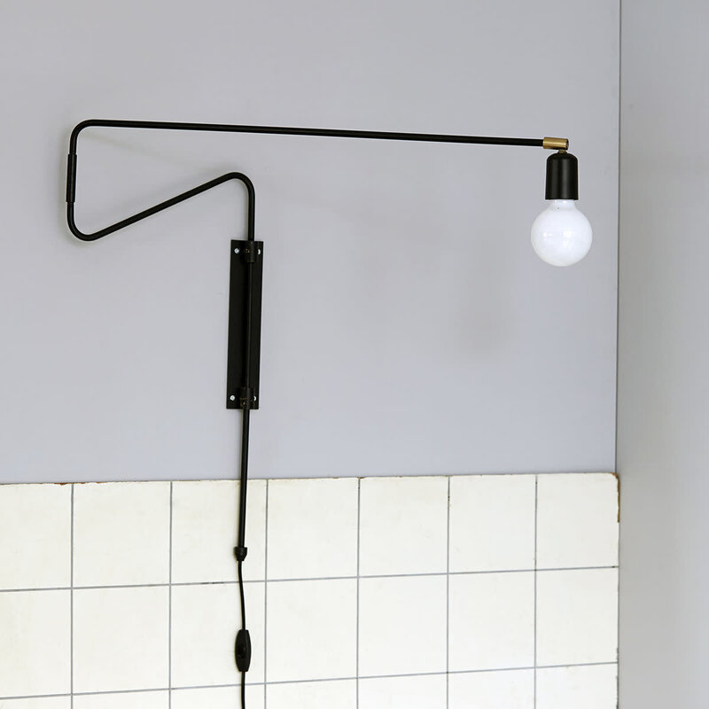 HouseDoctor Housedoctor | Wall lamp swing black