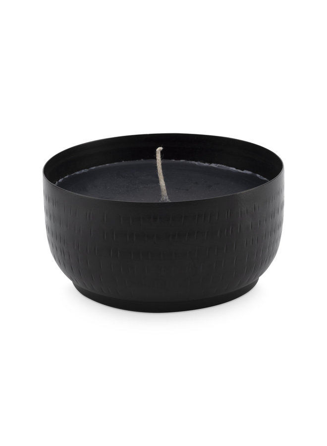 Vtwonen | Cup with Candle Metal Black 11x5.5cm